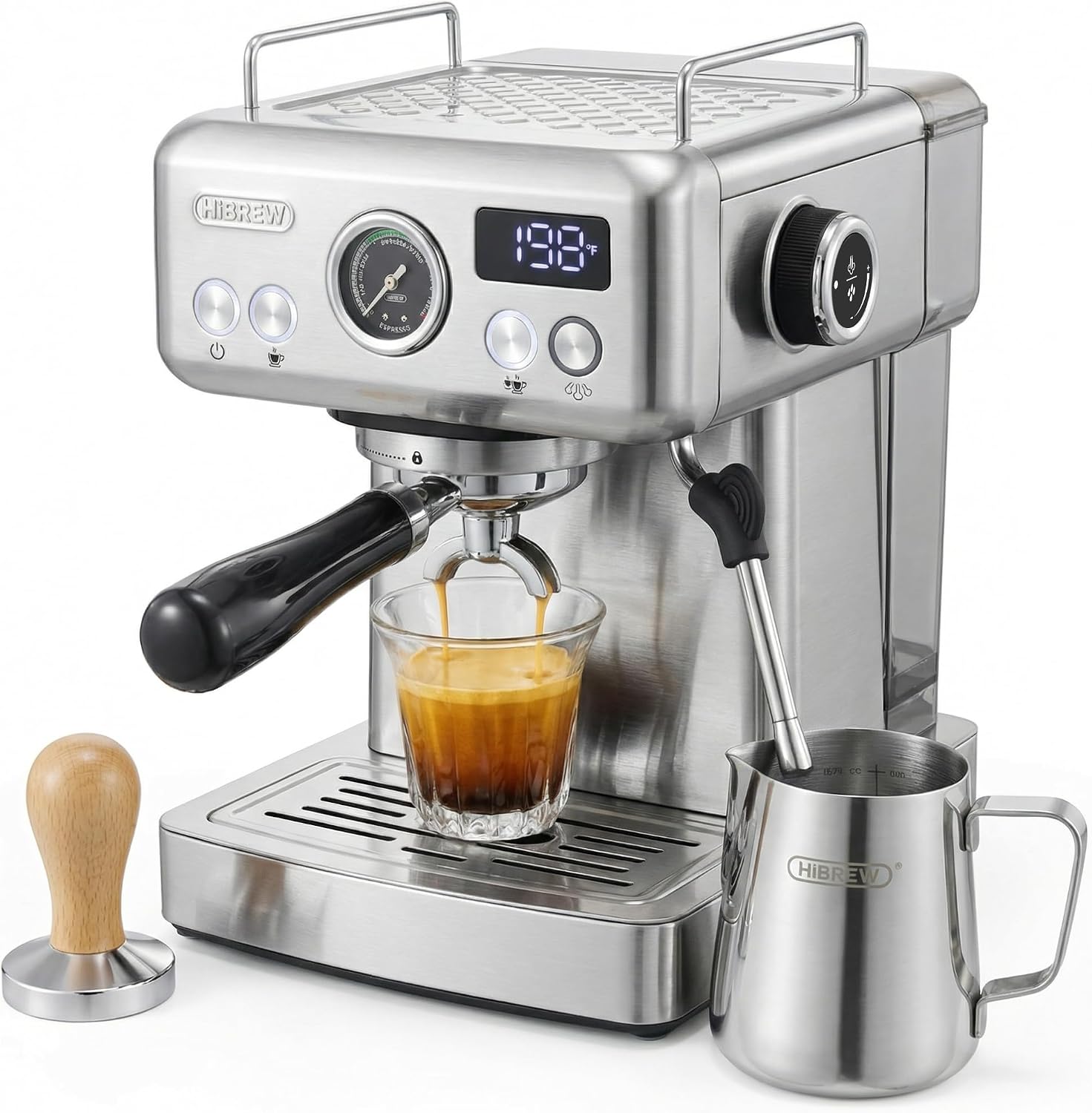 HIBREW H10A 58mm Espresso Machine - Silver