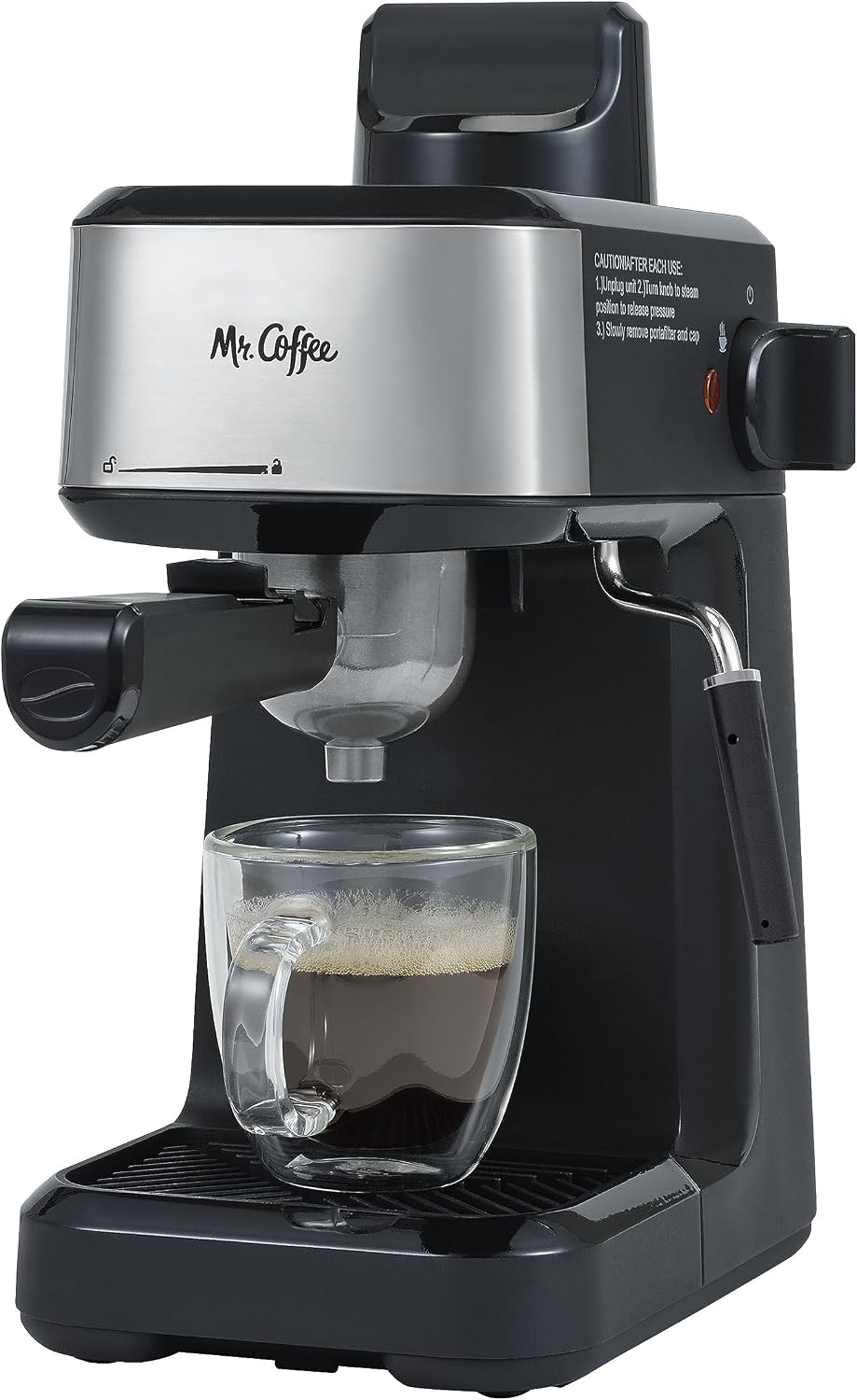Mr. Coffee 4-Shot Steam Espresso Cappuccino Maker - Black